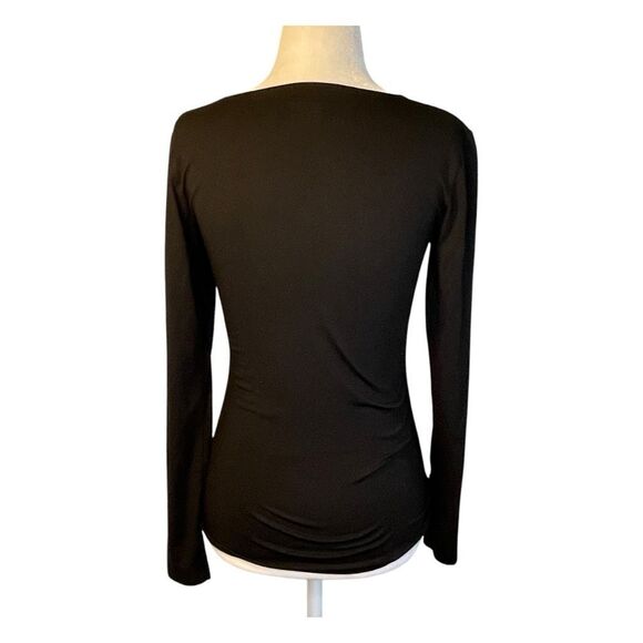 32 Degrees Heat Ultra Light Thermal Baselayer Scoop Tee Black Stretch Knit S - Picture 5 of 8